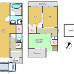 《リフォーム後の間取り》 ●リフォーム渡しの場合：1,880万円（税込）※間取3LDK：1階LDK14畳　2階洋室4.2畳・洋室4.5畳・和室5.5畳