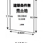 ※建築条件無し売土地（上物有）(間取)