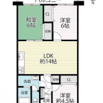〈2025年7月リフォーム完了〉☆5階部分の南向き3LDK(間取)