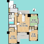 ☆7階建ての4階部分《令和2年2月リノベーション済》(間取) ☆7階建ての4階部分《令和2年2月リノベーション済》(間取)