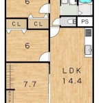 ☆11階建て5階部分(間取)