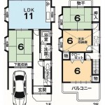 ☆南側道路・南向きに付き陽当たり良好(間取)