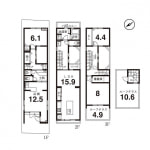 店舗付き住宅(間取)