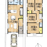 ①号地(間取)