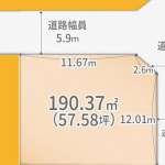 ☆北東角地（建築条件無し売土地）(間取)