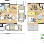 ①号地　駐車2台可(間取)