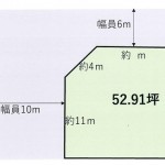 ※建築条件無し売土地（古家付）(間取)