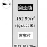 ※建築条件無し売土地（古家有）(間取)