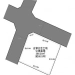 ※北西角地（古家付土地）(間取)