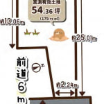 ※建築条件無し売土地（上物有）(間取)