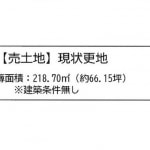 ※建築条件無し売土地（現況：更地）(間取)