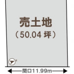 ※建築条件無し売土地(間取)