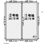 ②号地　※建築条件無し売土地(間取)