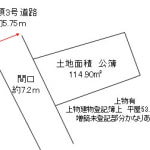 ※建築条件無し売土地（上物有）(間取)