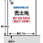 ※建築条件無し売土地（上物有）(間取)