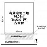 ※建築条件無し売土地(古家付)(間取) ※建築条件無し売土地(古家付)(間取)