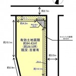 ※建築条件無し売土地（古家付）(間取)