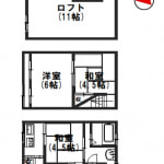 宇治市大久保町平盛 テラスハウス〈賃貸中：オーナーチェンジ〉