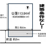 ※建築条件無し売土地（現況更地）(間取)