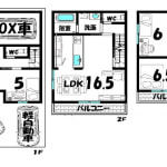 南向きバルコニー(間取)