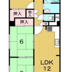 ☆14階建て13階部分・南向き・角部屋(間取)