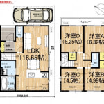 ☆敷地35坪　ZEH水準省エネ住宅(間取)