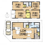 京都市伏見区醍醐柏森町-①号地 新築戸建〈角地〉