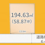 ※建築条件付き売土地(間取)