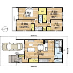 ①号地（完成予定2026年2月上旬頃）(間取)