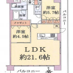 ※現状2LDK　リノベーション済(間取)