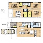 ①号地(間取)