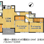 ★201号室の床はカーペット仕様(間取) ★201号室の床はカーペット仕様(間取)