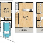 ☆駐車場1台有り(間取)