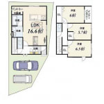 ①号地（駐車2台可）(間取)