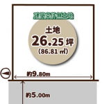 ※建築条件無し売土地(間取)