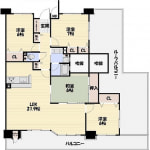 ☆7階建て最上階：4LDK(間取)
