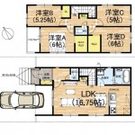 ②号地(間取) ②号地(間取)
