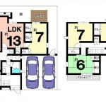 ☆全居室6帖以上4LDK(間取)
